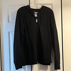 Champion athletic lightweight jacket with hood - black - XL